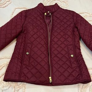 Burgundy fall jacket